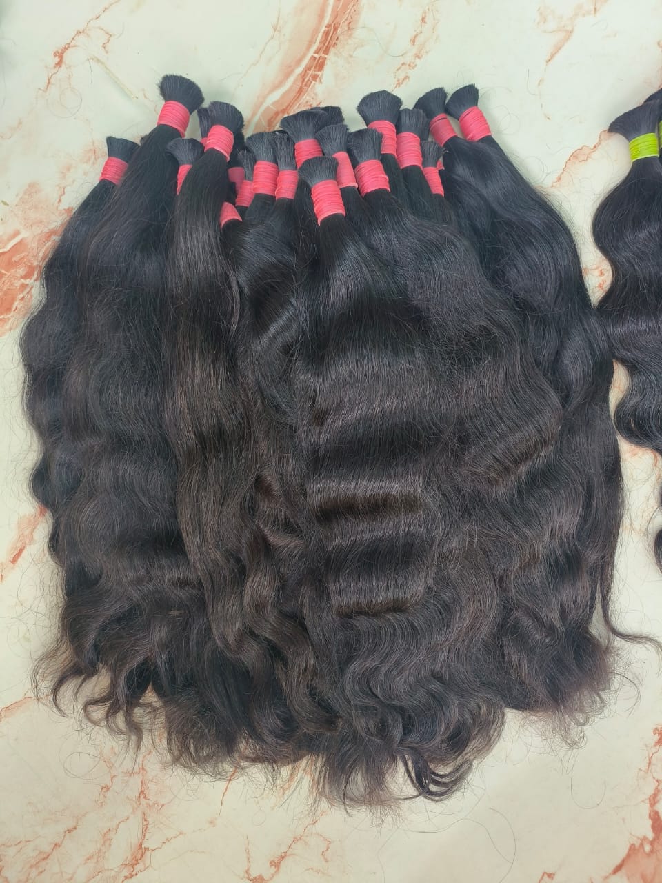 Remy Virgin Bulk Natural wavy Hair