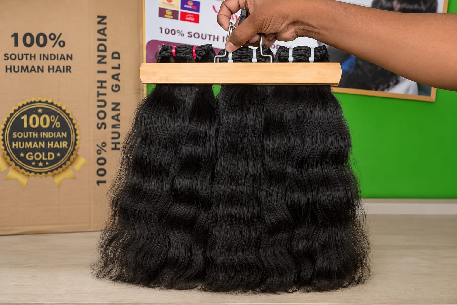 Natural Wavy Weft Hairs